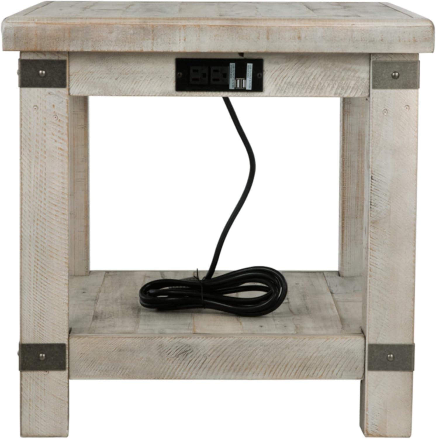 Carynhurst Rectangular End Table White - Signature Design by Ashley