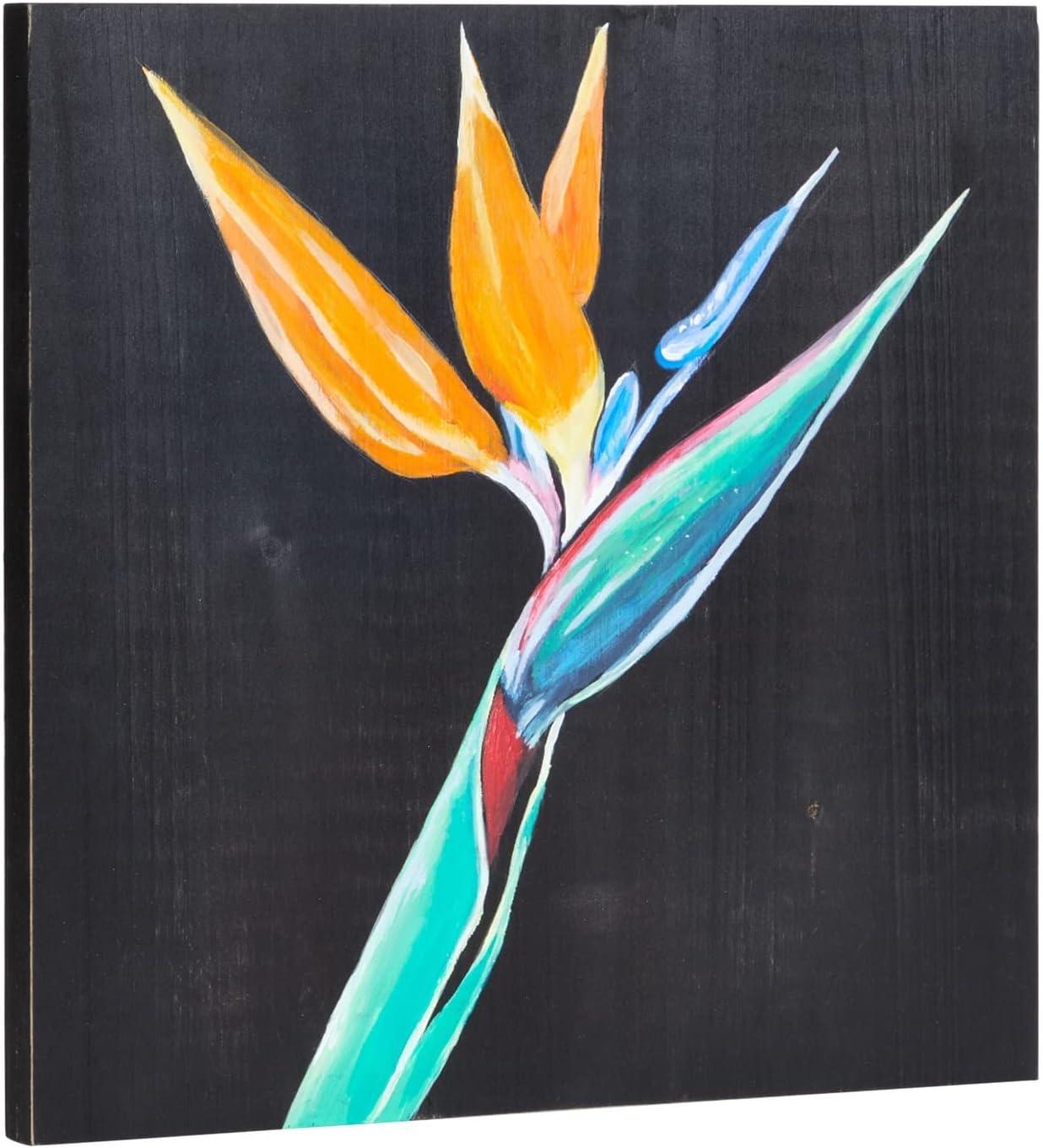 Bright Creations 3 Pack Unfinished Wood Plaque for Crafts with Hardware Included for DIY Signs, Paintings, Black, 12x12 In