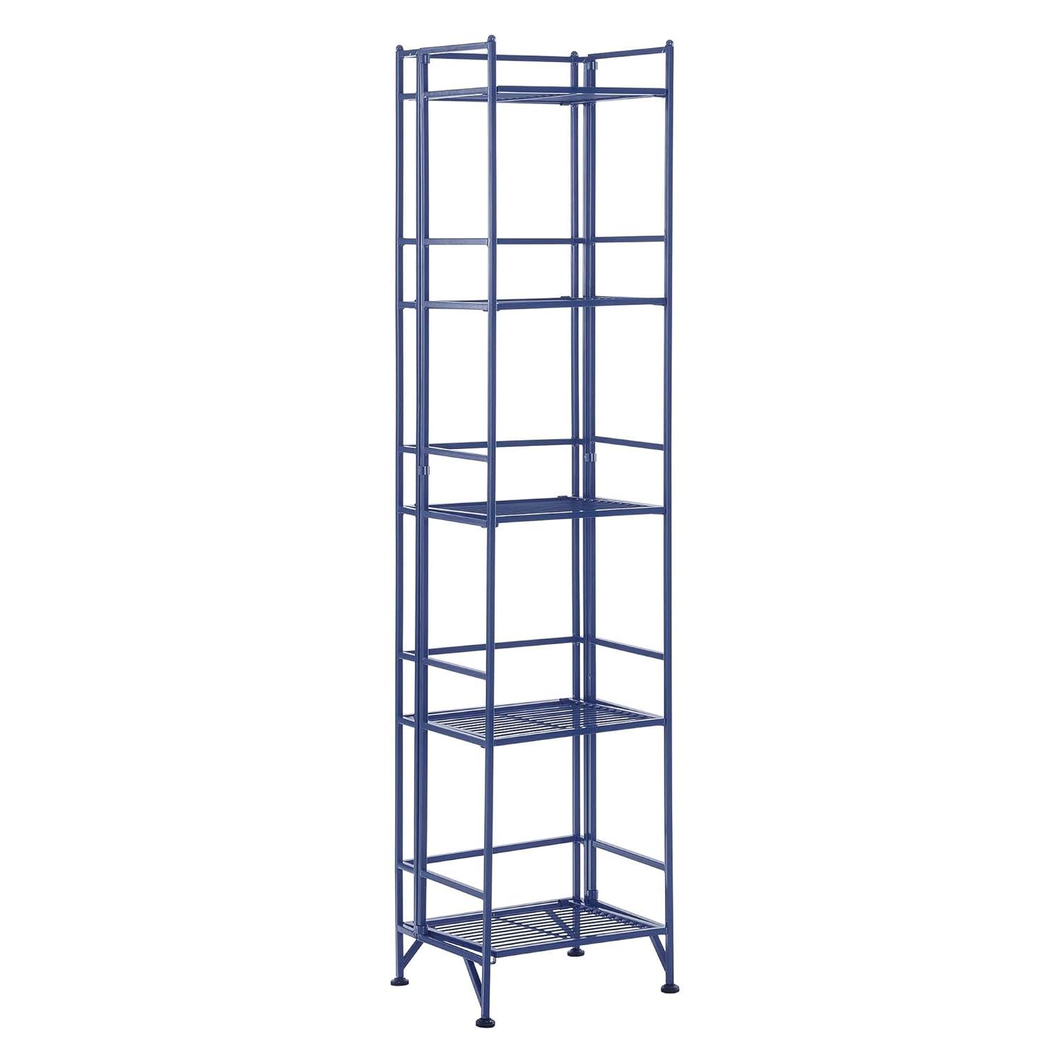 Convenience Concepts Xtra Storage 5 Tier Folding Metal Shelf, Forest Green