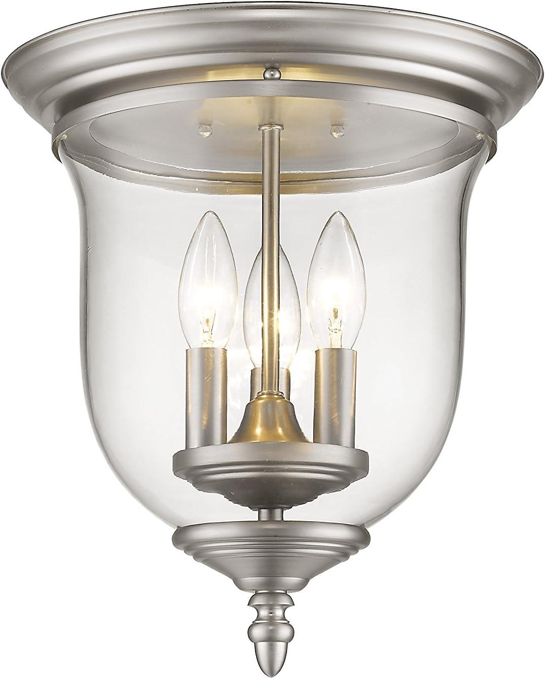 Livex Lighting Legacy 3 - Light Flush Mount in  Brushed Nickel