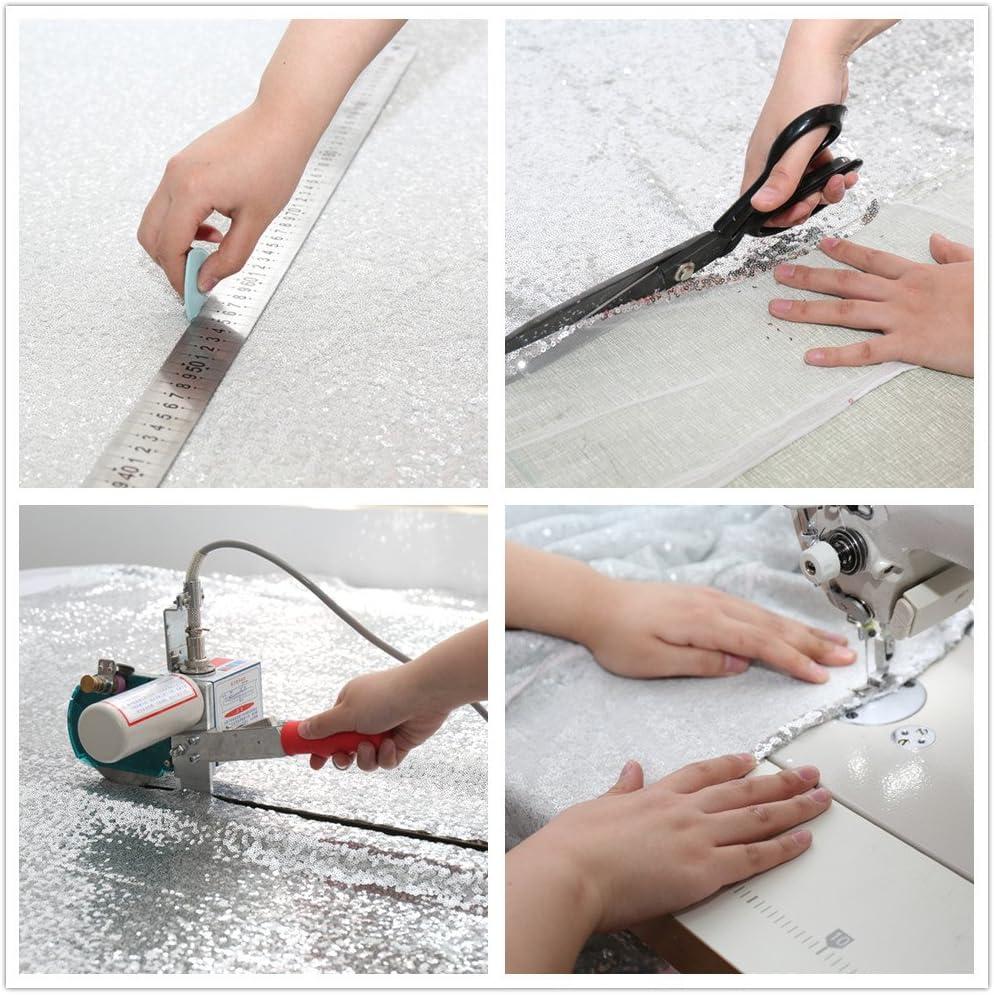 PartyDelight Sequin Tablecloth Red 48"x72"Sparkly Table Cloth Rectangular for Wedding Sweetheart Christmas