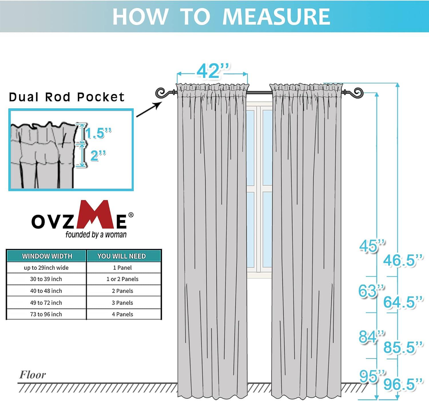 OVZME White Sheer Curtains 84 inches Long 2 Panels Set, Sheer White Curtains for Living Room/Bedroom, Rod Pocket Light Filtering Sheer Drapes, Airy Lightweight Window Treatments, Each 42W x 84L