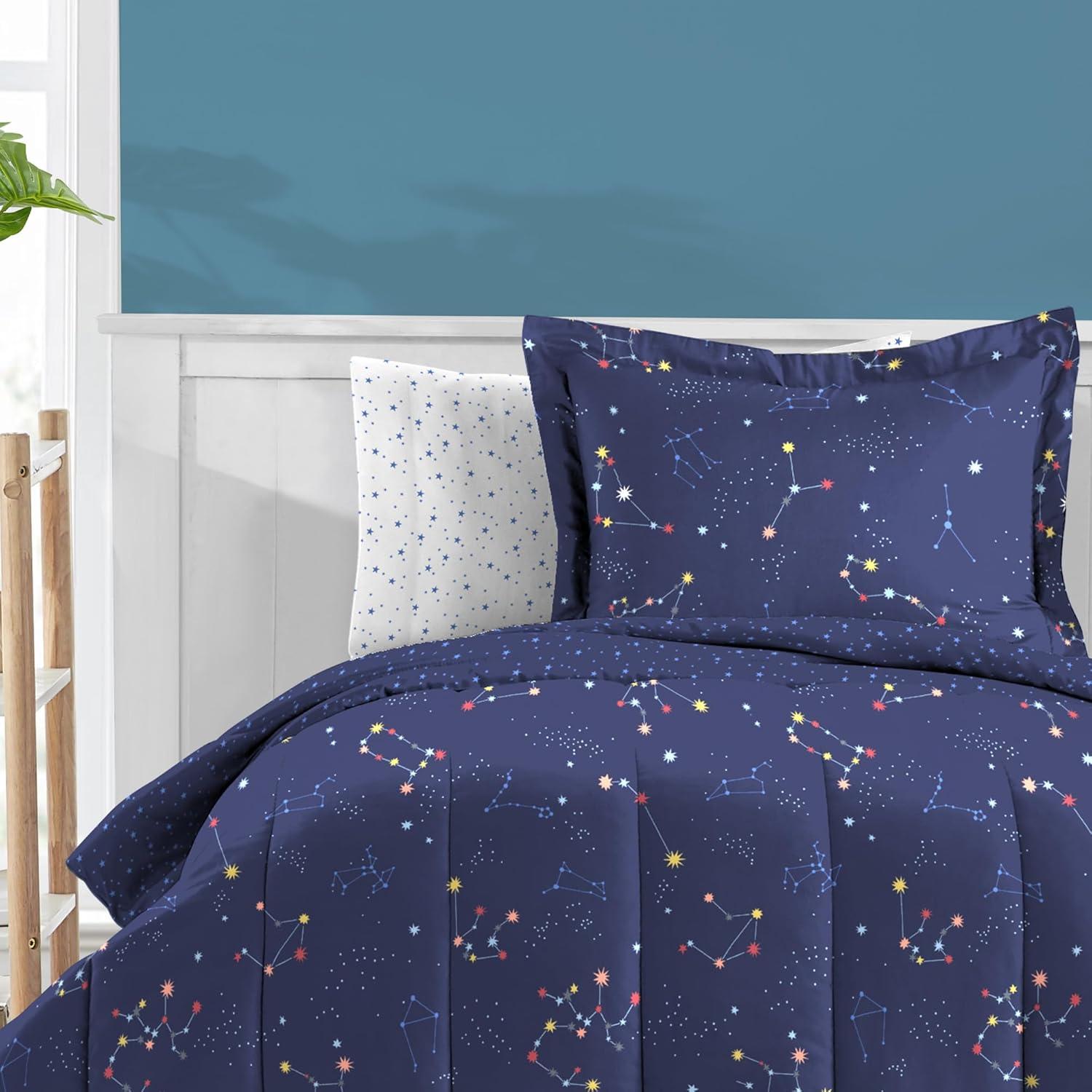 Zodiac Twin Bed in a Bag Midnight Blue