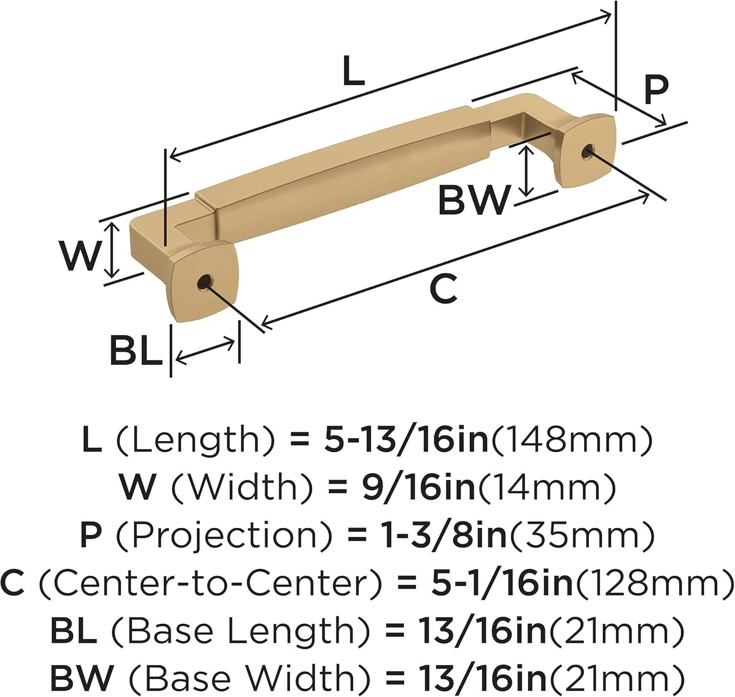 Champagne Bronze Matte Cabinet Pull with Mounting Hardware