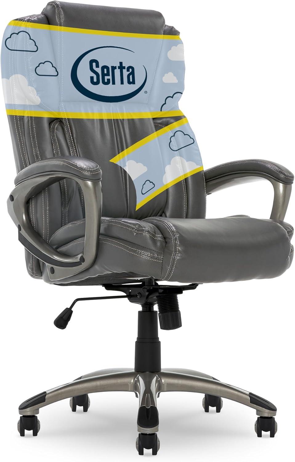 Works Executive Office Chair Harvard Gray - Serta