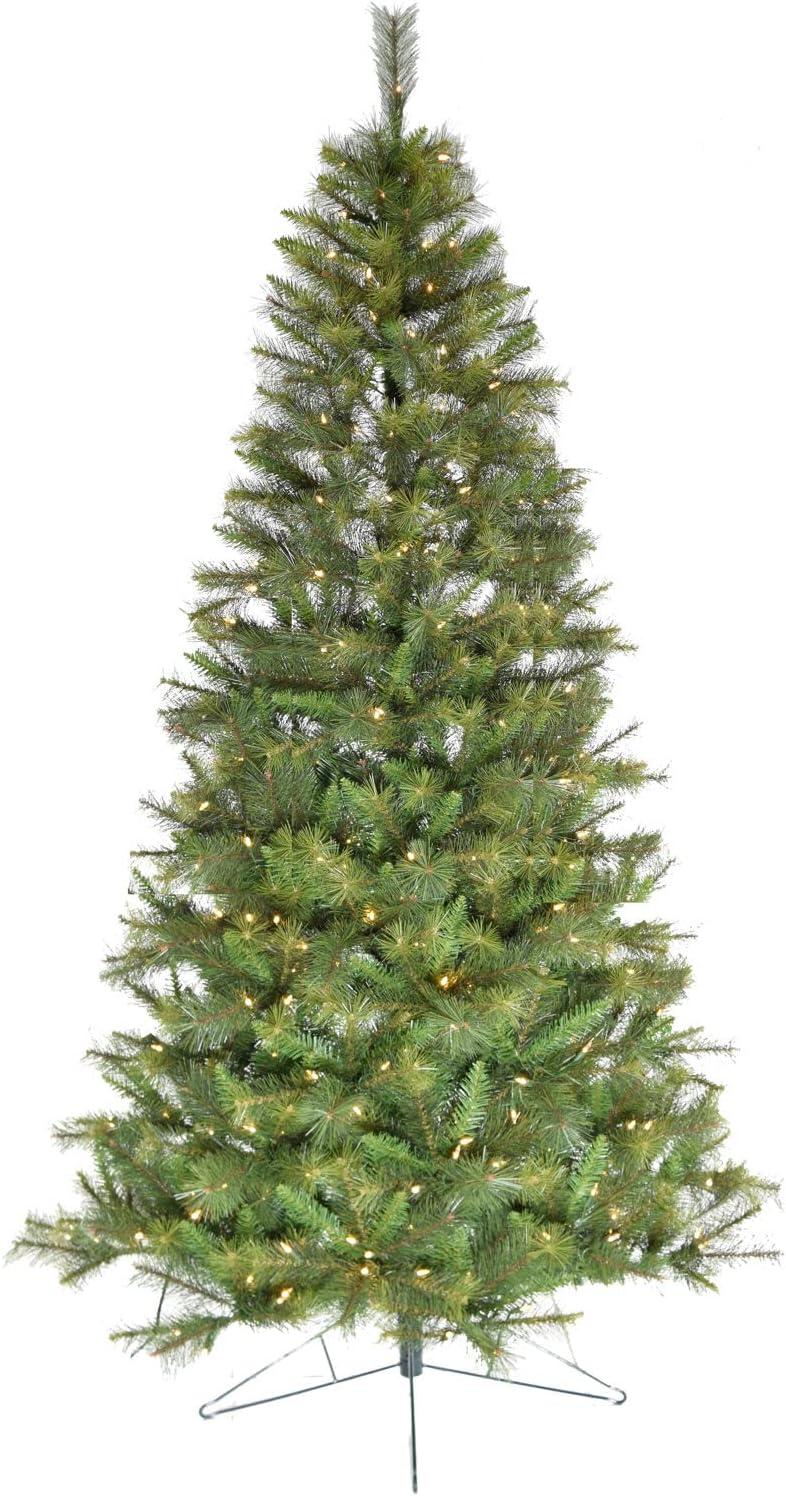 Fraser Hill Farm Artificial Half Christmas Tree with Warm White LED Lights and Stand