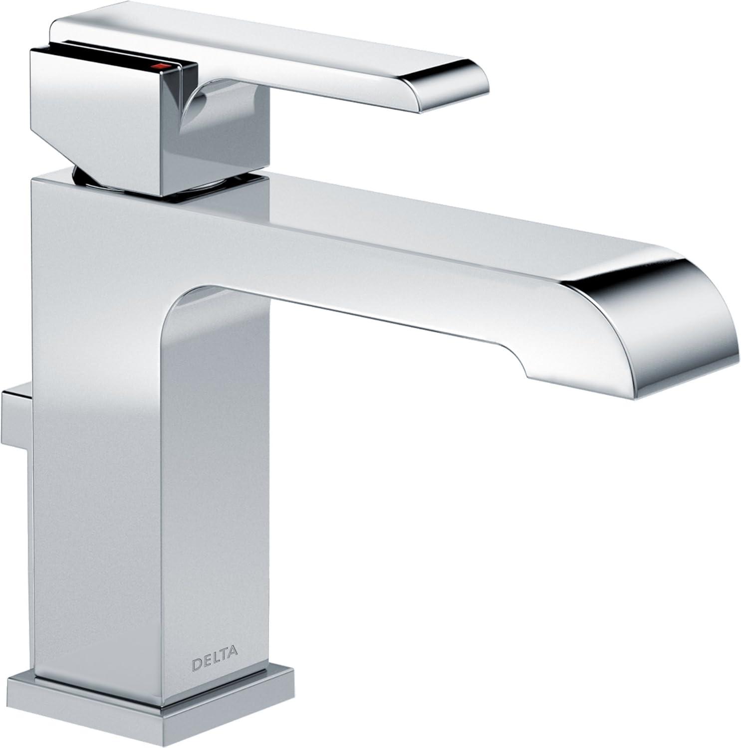 Ara Single Hole Bathroom Faucet with Drain Assembly, Single Handle Bathroom Sink Faucet