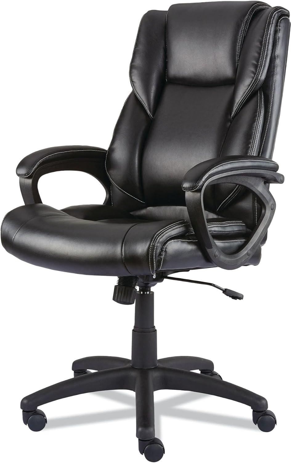 Alera Alera Brosna Series Mid-Back Task Chair, Supports Up to 250 lb, 18.15" to 21.77 Seat Height, Black Seat/Back, Black Base