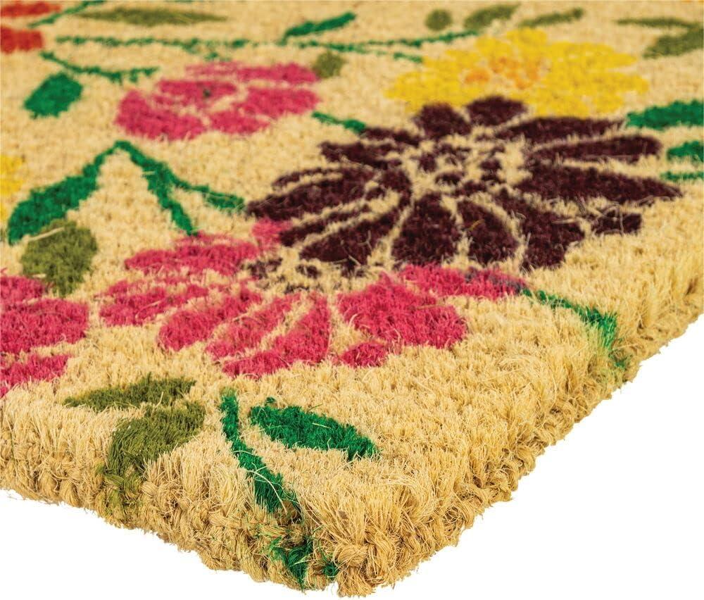 No Trax Spring Daisies Coir Door Mat