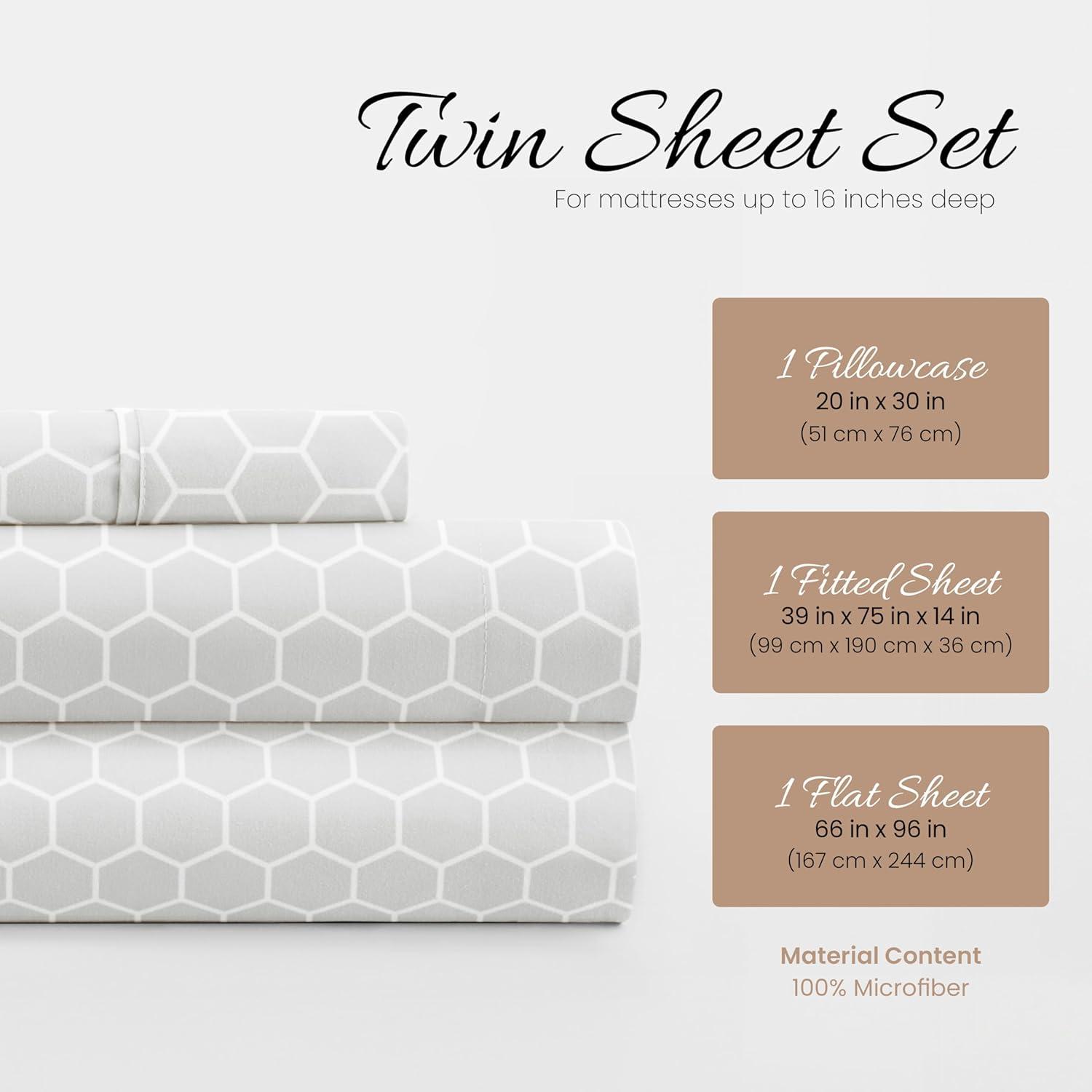 Simply Soft™ Honeycomb Pattern Microfiber Sheet Set