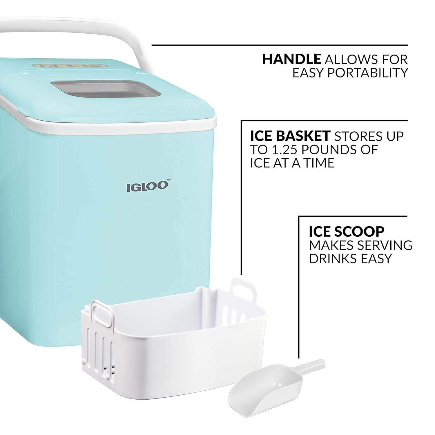 Igloo Igloo 26-Pound Automatic Self-Cleaning Portable Countertop Ice Maker Machine With Handle