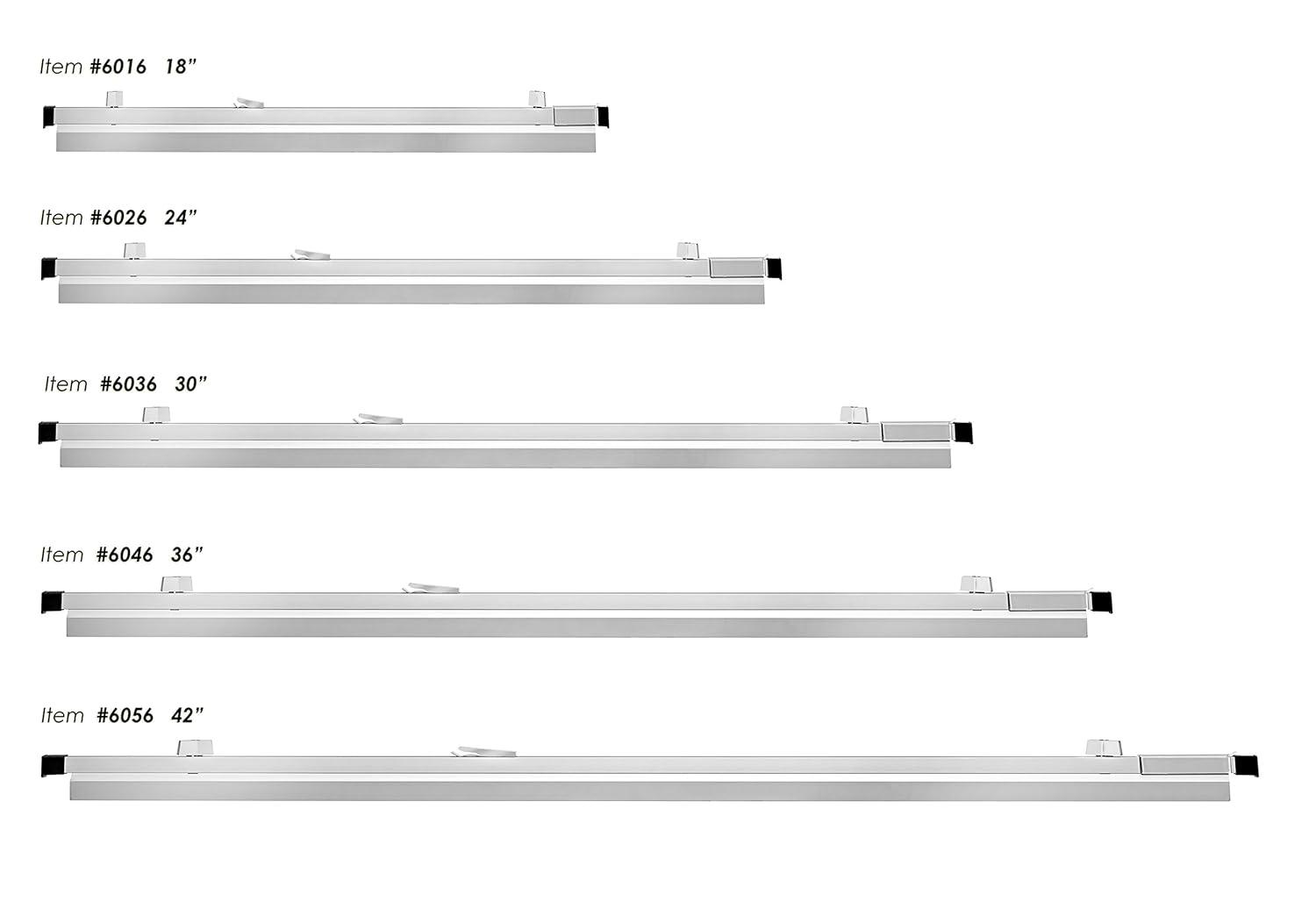 Adir Blueprint Clamp 36 Inches- Blueprint Clips, Binding Strips, Architectural Binders for Blue Print Organizers, Poster, Maps, Construction Plan Holder (Pack of 6)