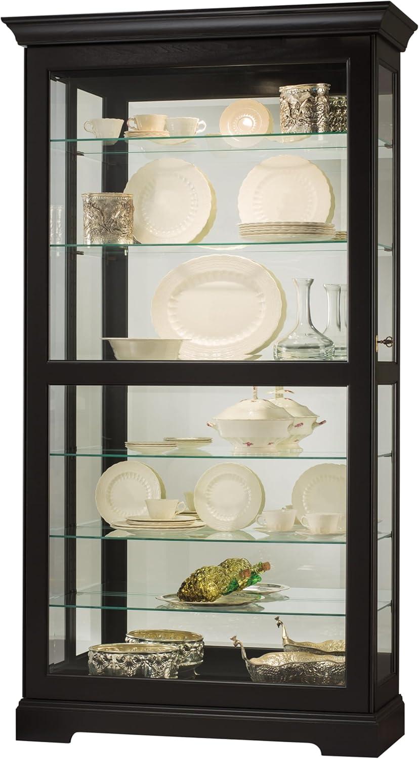Howard Miller Tyler Ii Curio Cabinet 680538 Black Satin
