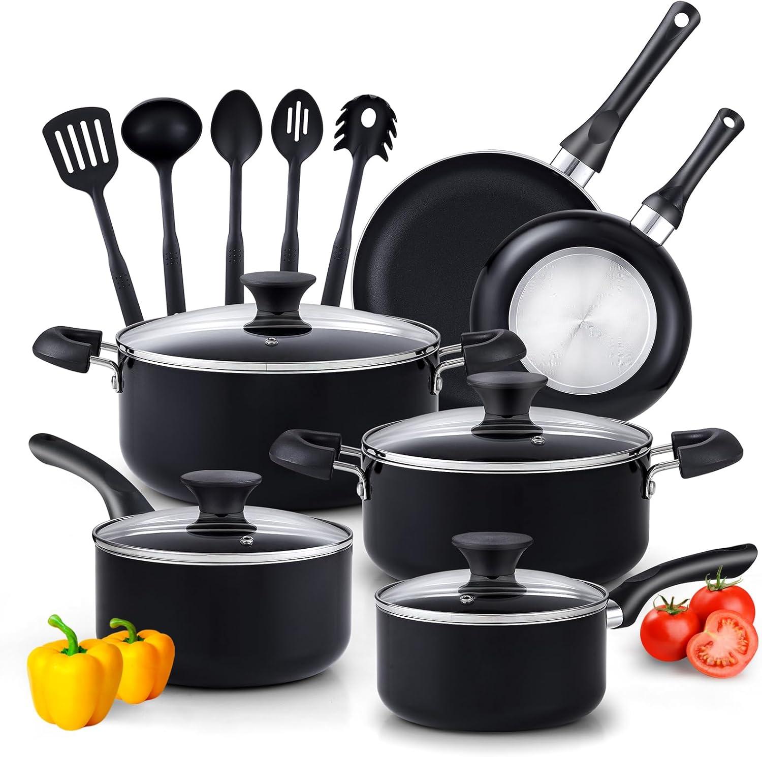 Cook N Home Pots and Pans Nonstick Kitchen Cookware Set