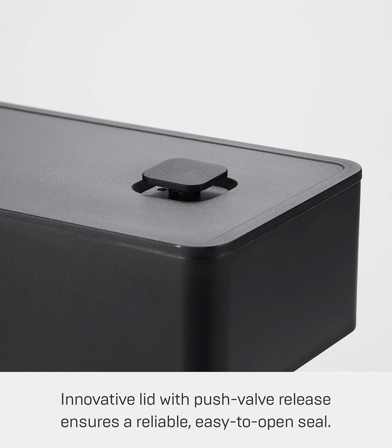 Yamazaki Home Yamazaki Home Vacuum-Sealing Bento Box - Two Sizes, Polypropylene, Rectangle, 500Ml