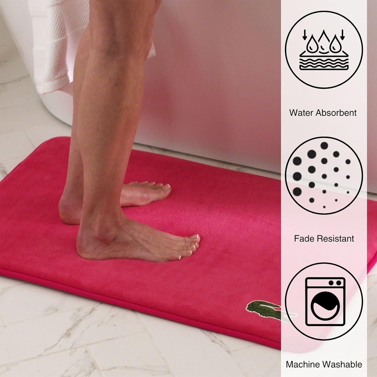Lacoste Memory Foam Bath Rug