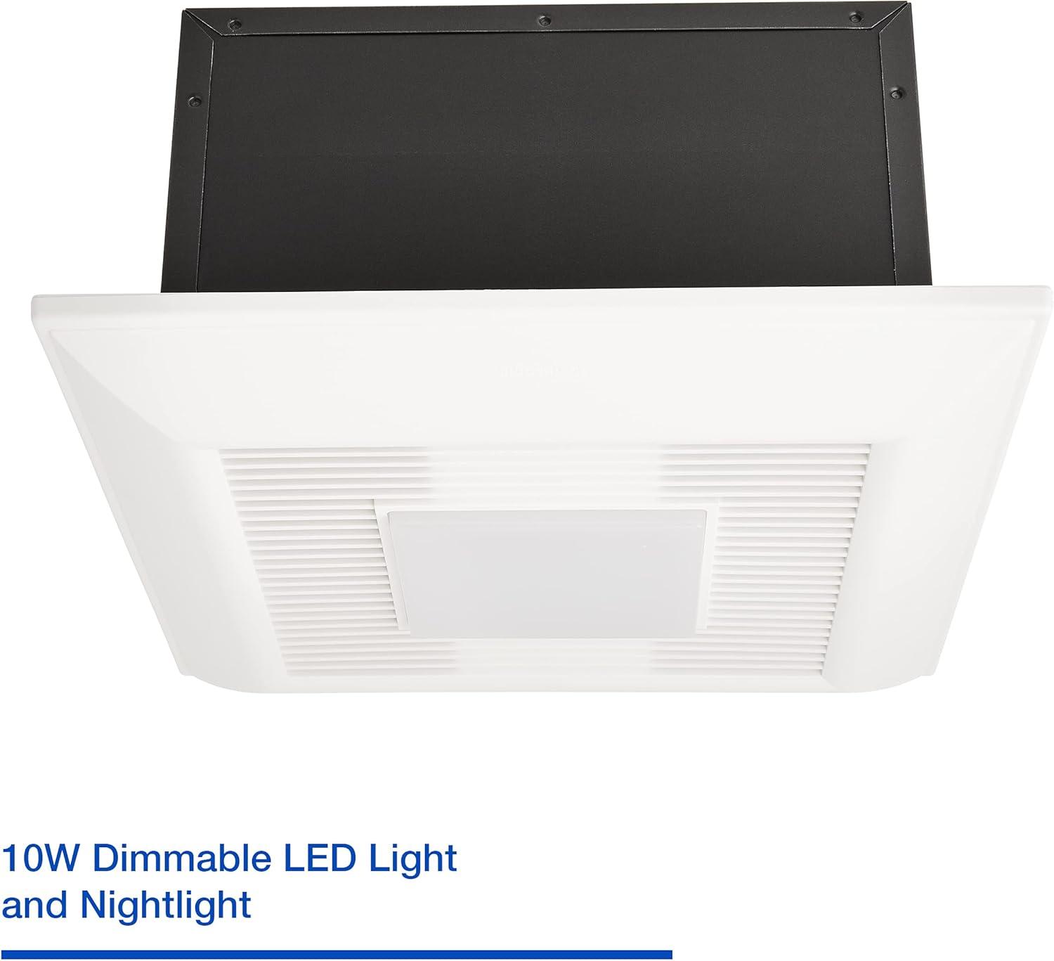 Panasonic FV-0511VFL1 WhisperFit DC Retrofit Ventilation Fan with Light, Dimmable LED Light and Nightlight, 50, 80 or 110 CFM