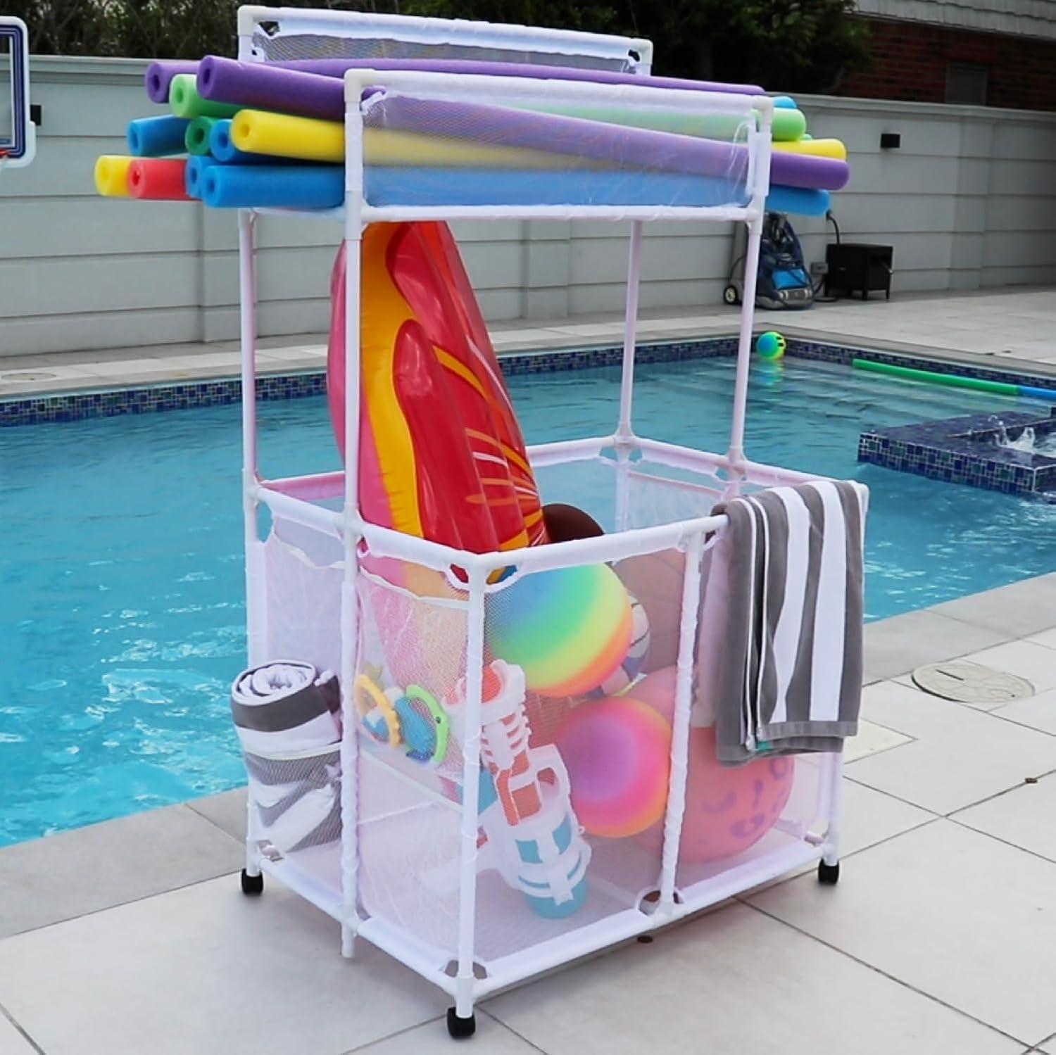 Essentially Yours Essentially Yours 37'' W 0 Gallons Water Resistant Plastic Deck Box with Wheels
