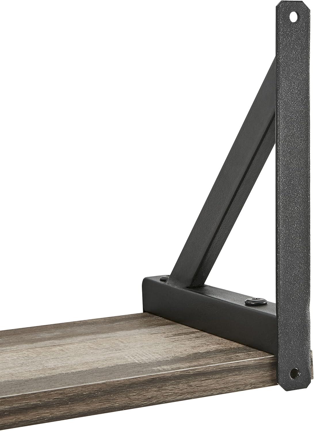 17 Stories Floating Wall Shelf on Triangle Bracket