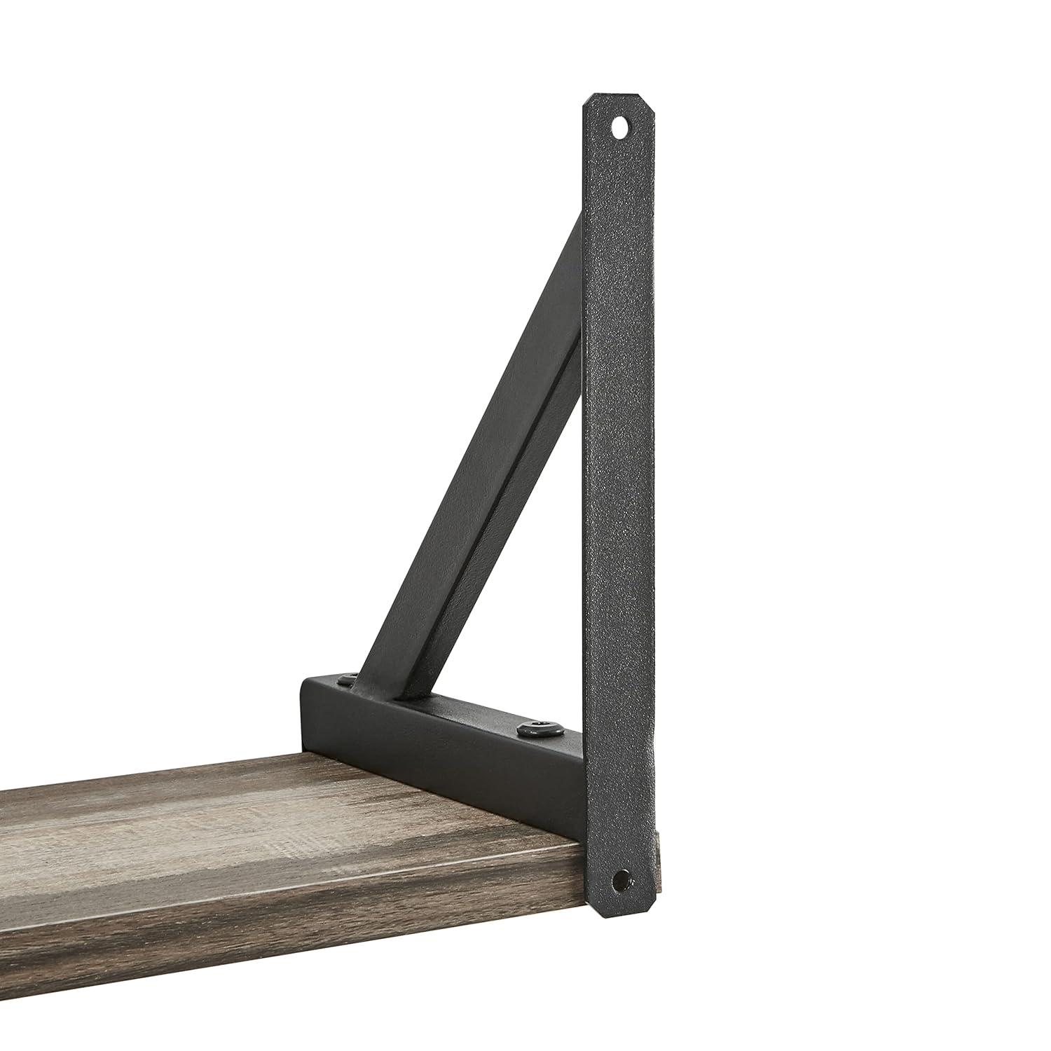 17 Stories Floating Wall Shelf on Triangle Bracket