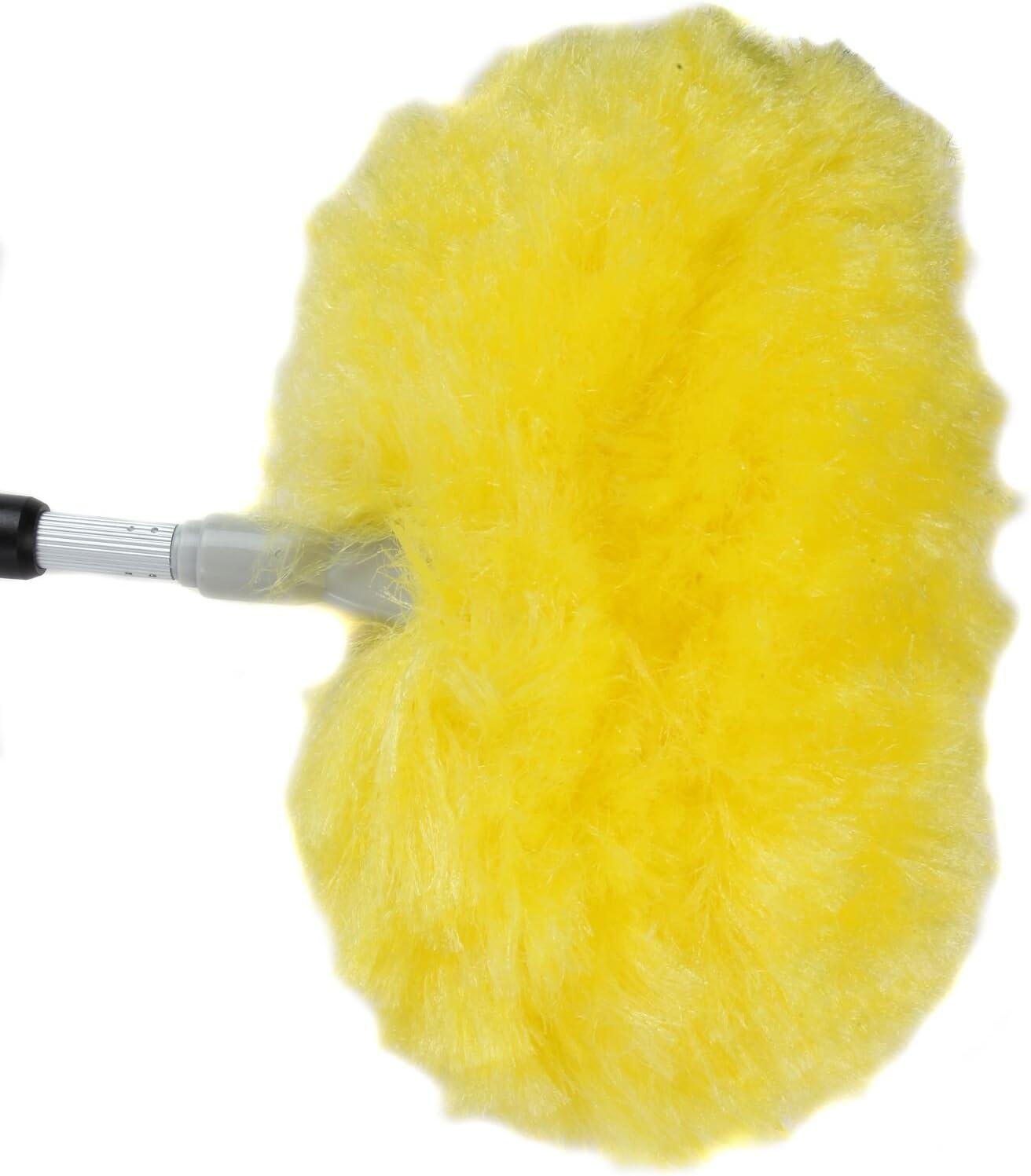 The Lakeside Collection Telescopic Duster with Yellow Brush Head for the Ceiling and High Fixtures