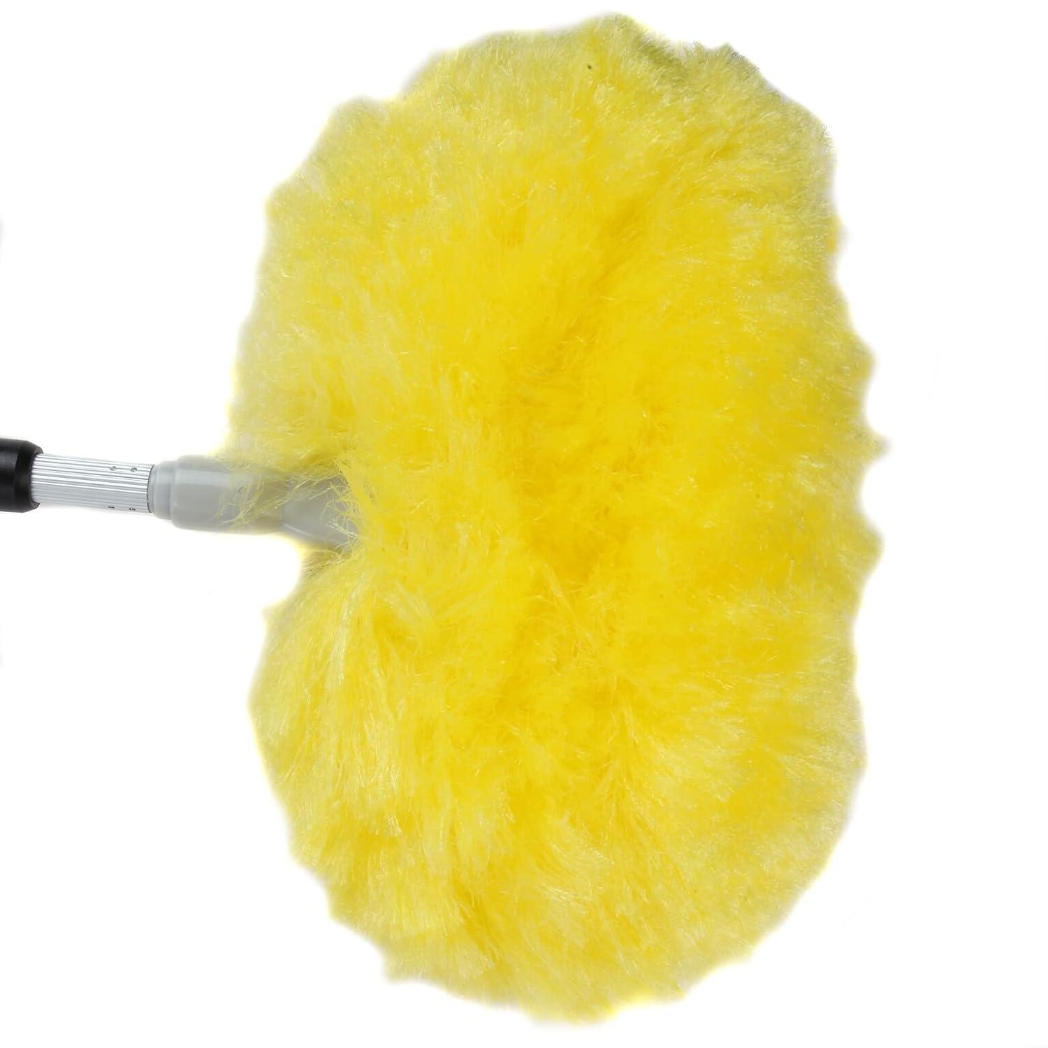 The Lakeside Collection Telescopic Duster with Yellow Brush Head for the Ceiling and High Fixtures