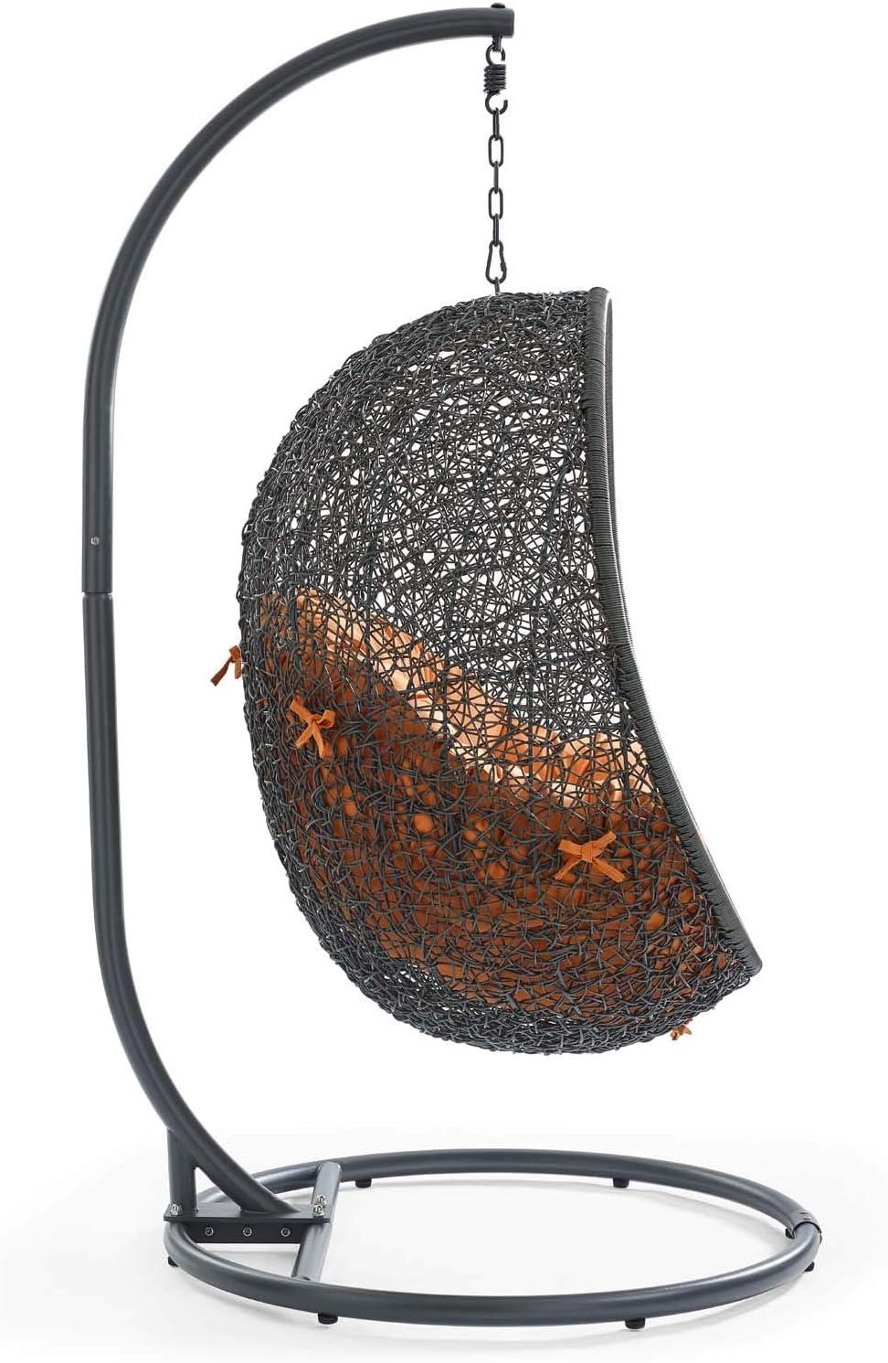 Modway Hide Outdoor Patio Swing Chair With Stand