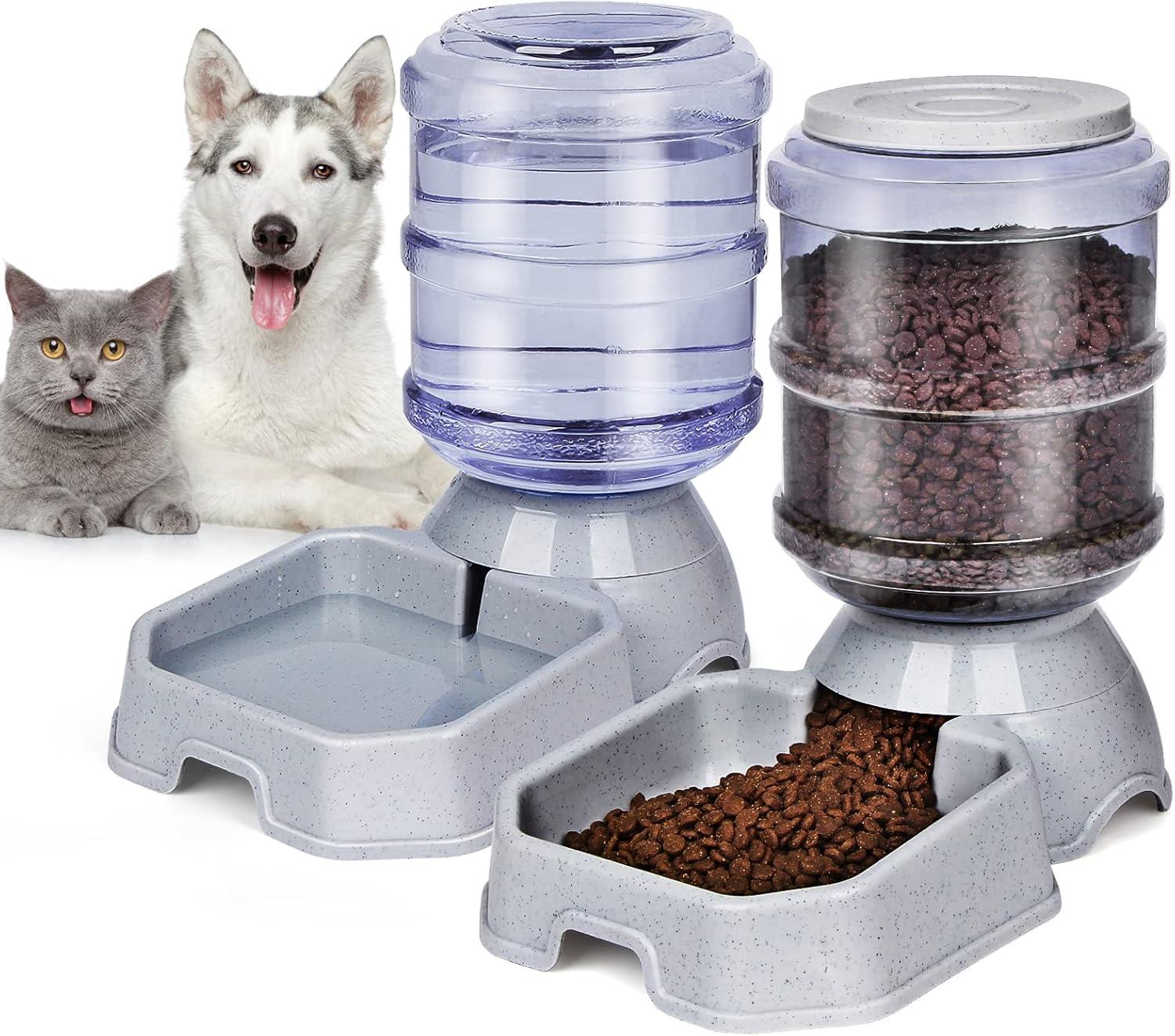 Automatic BPA-Free Gravity Pet Feeder and Water Dispenser