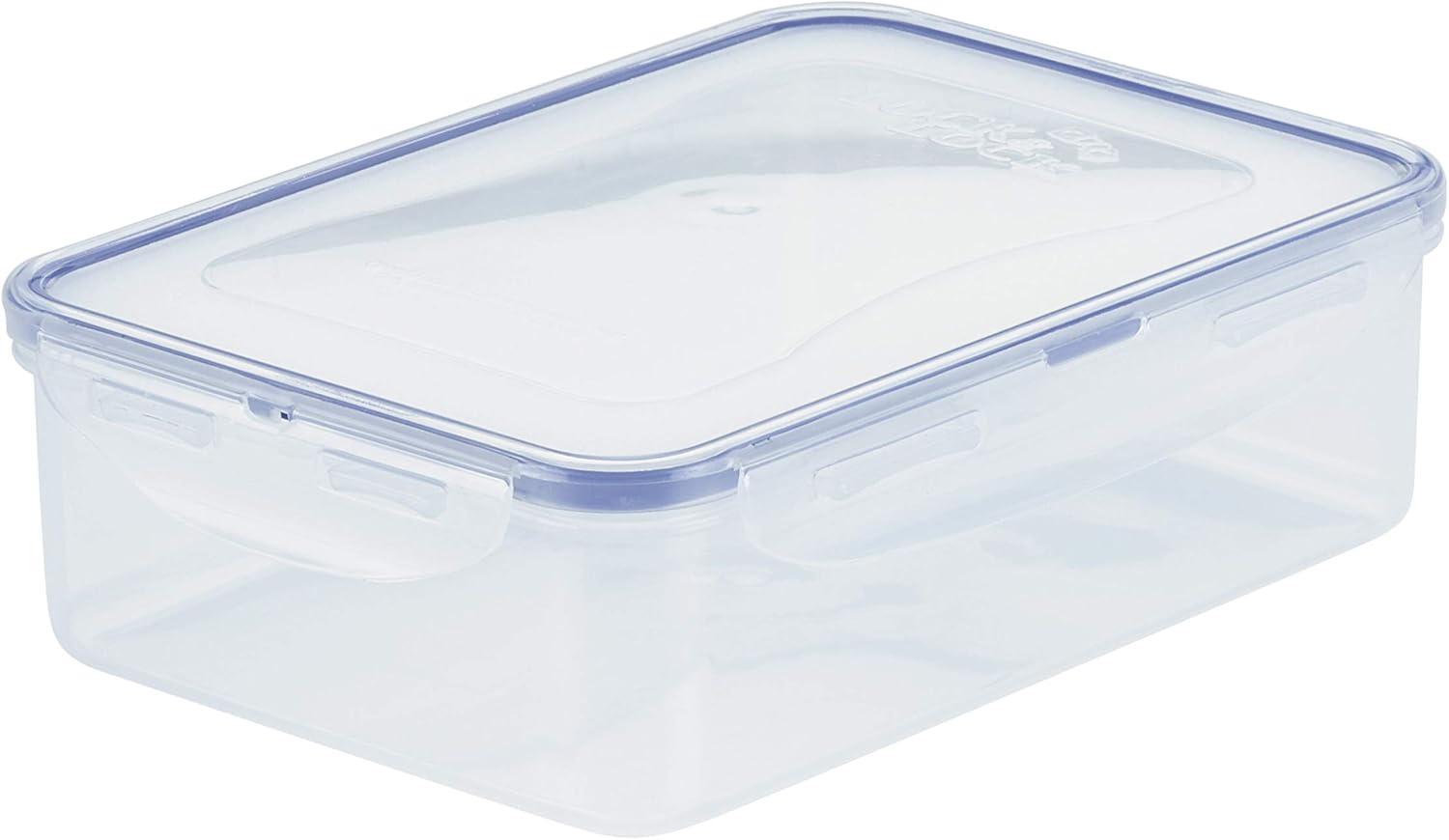 Clear 54-Ounce Glass Food Storage Container with Airtight Lid