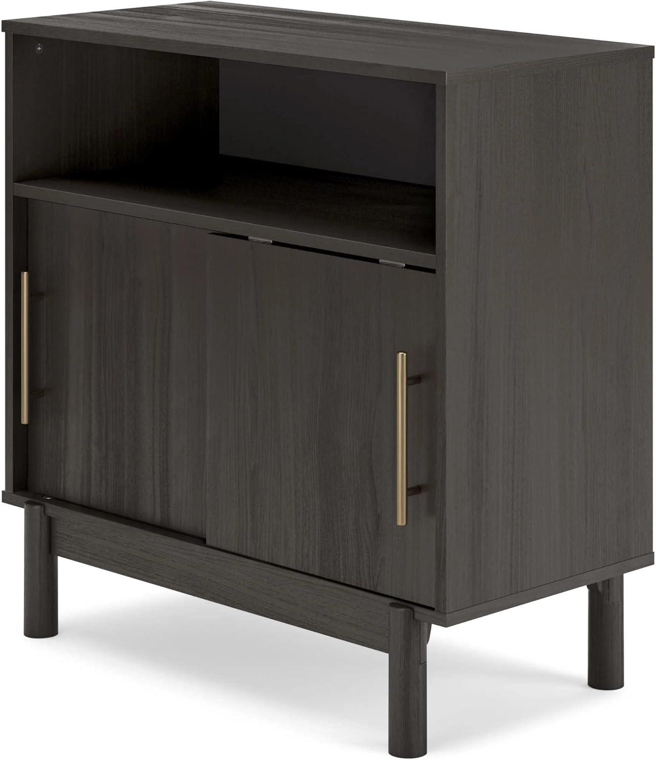 Signature Design by Ashley Contemporary Brymont Accent Cabinet  Dark Gray