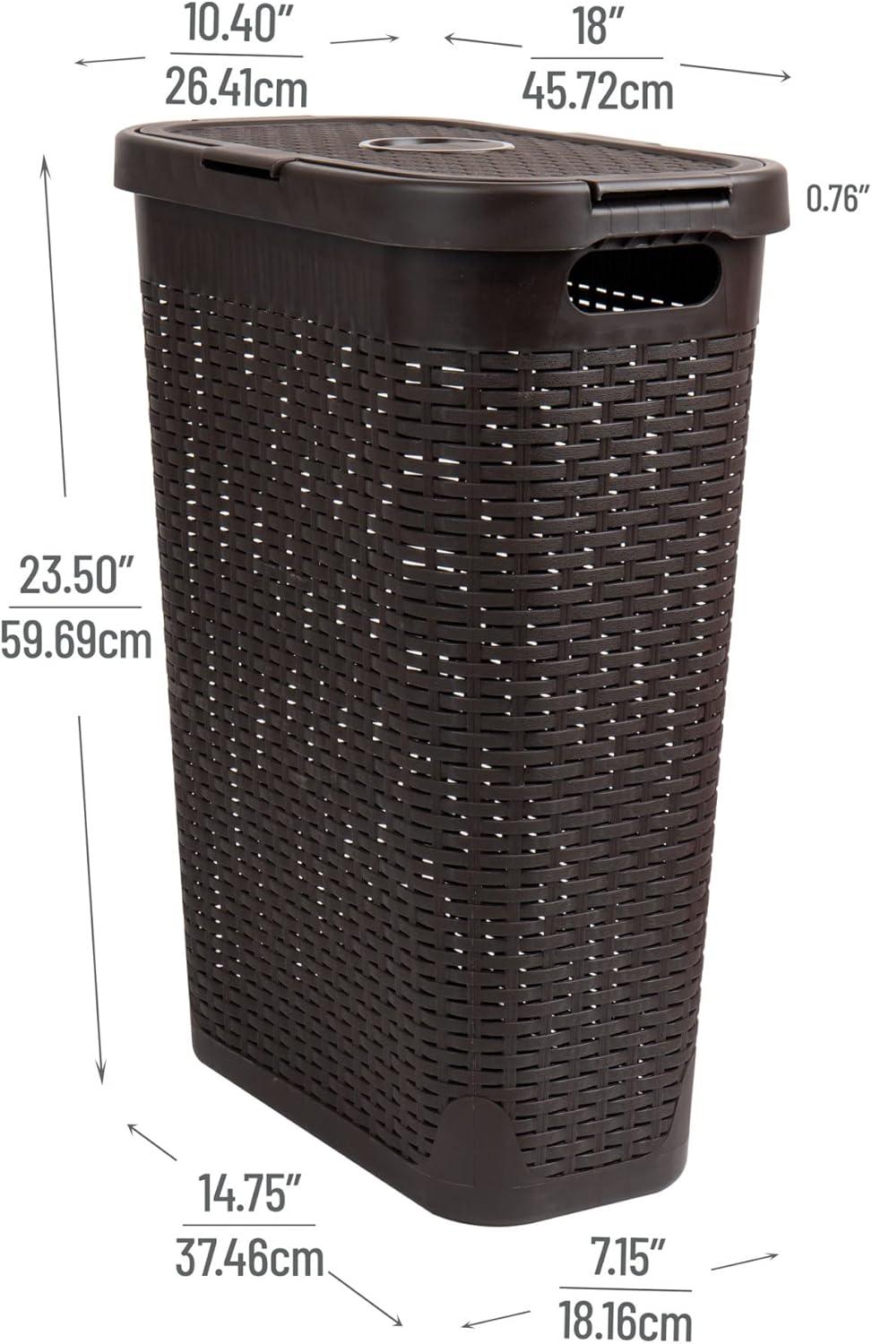 Mind Reader 40 Liter Slim Laundry Basket