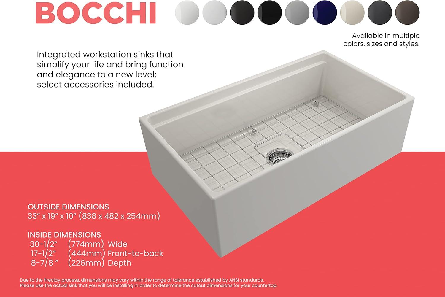 Contempo 33'' L Farmhouse Apron-Front Fireclay Kitchen Sink