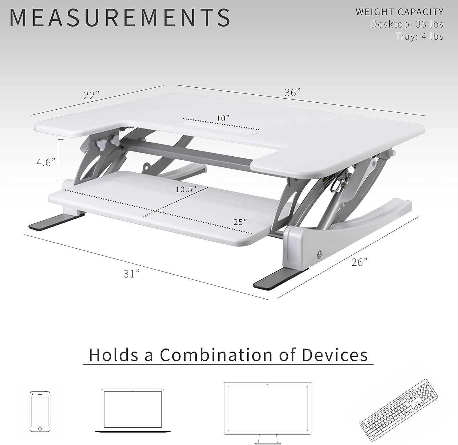 Vivo Standing Desk Converter DESK-V000V Series