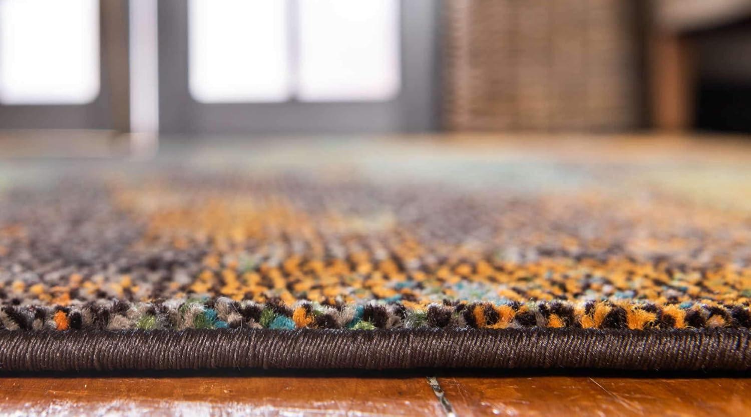 Unique Loom 6' 1 x 9' 0 Jardin Lilly Multi Area Rug