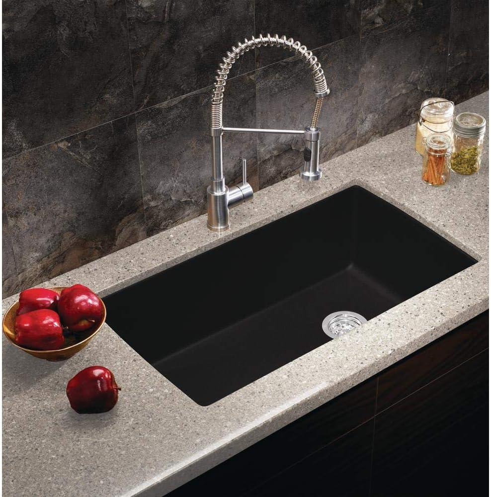 Diamond SILGRANIT 33.5" L x 18.5" W Super Single Undermount Kitchen Sink