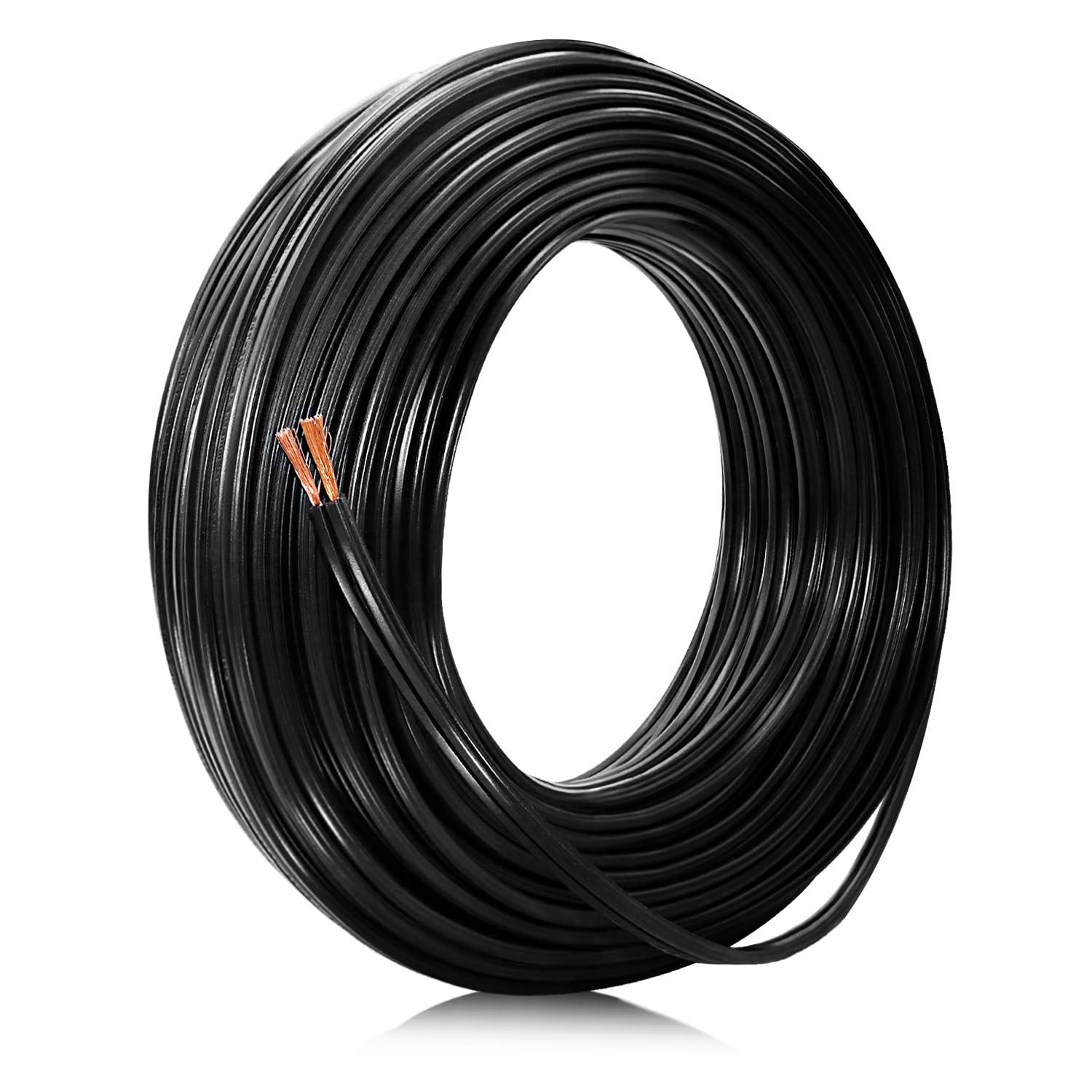 FIRMERST 16/2 Low Voltage Landscape Lighting Copper Wire 100 Feet UL Listed