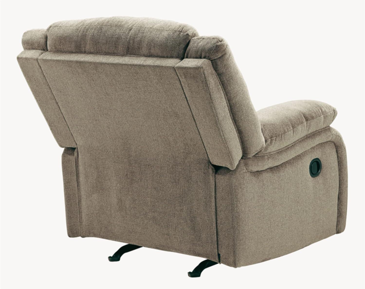 Signature Design by Ashley Draycoll Chenille Oversized Rocker Recliner, Beige