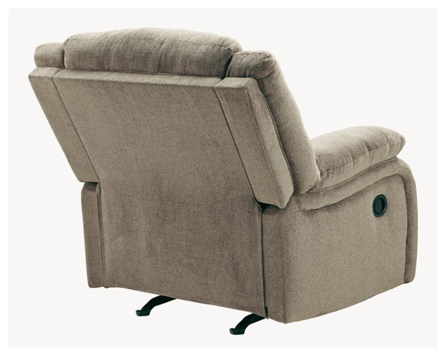 Signature Design by Ashley Draycoll Chenille Oversized Rocker Recliner Beige