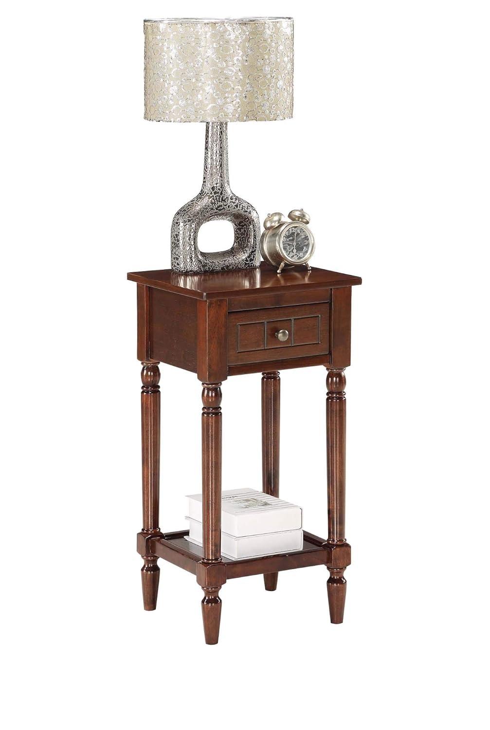 French Country Dark Gray Wirebrush Khloe Accent Table