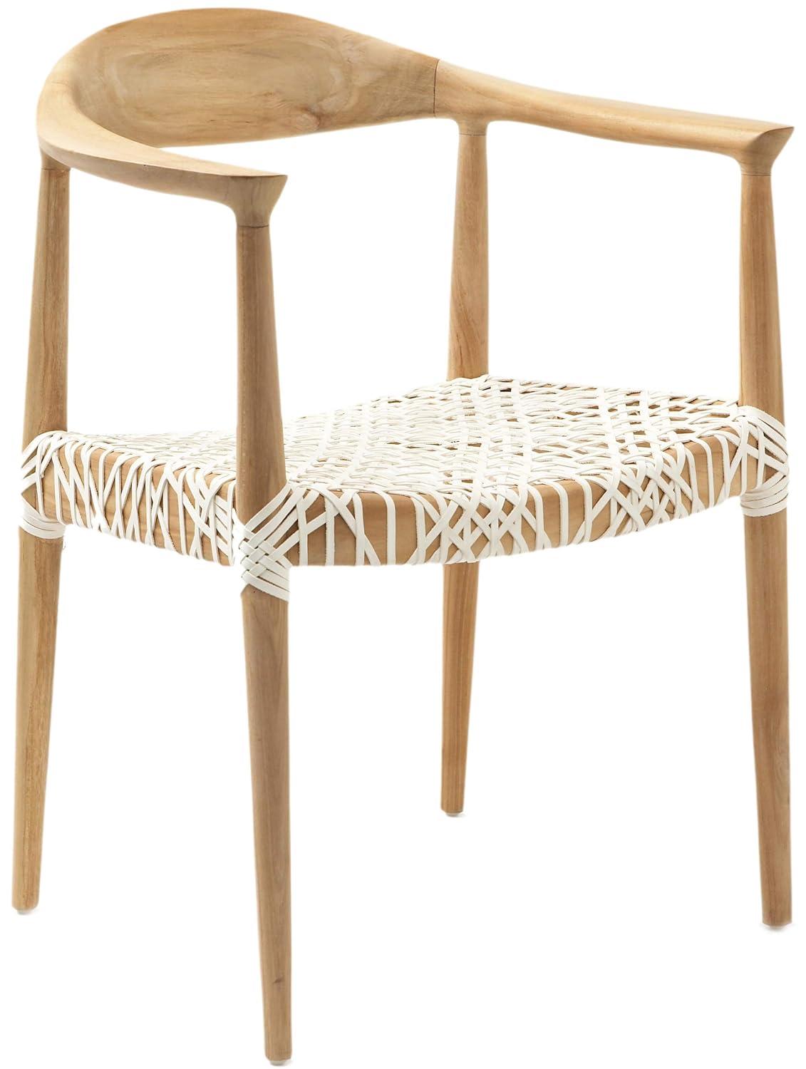 Kazbah Leather Dining Arm Chair