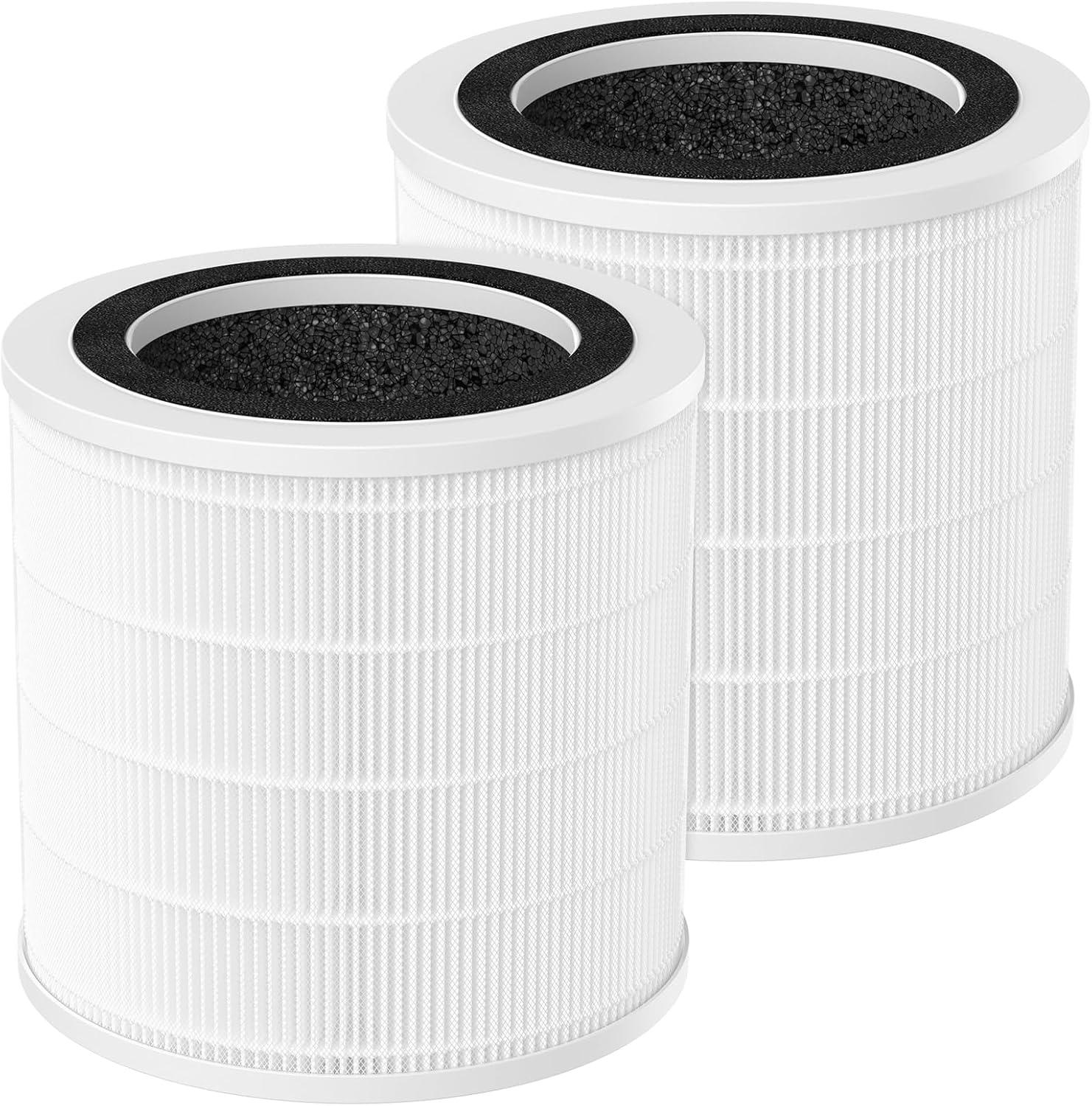 Compact White HEPA Air Purifier Replacement Filter