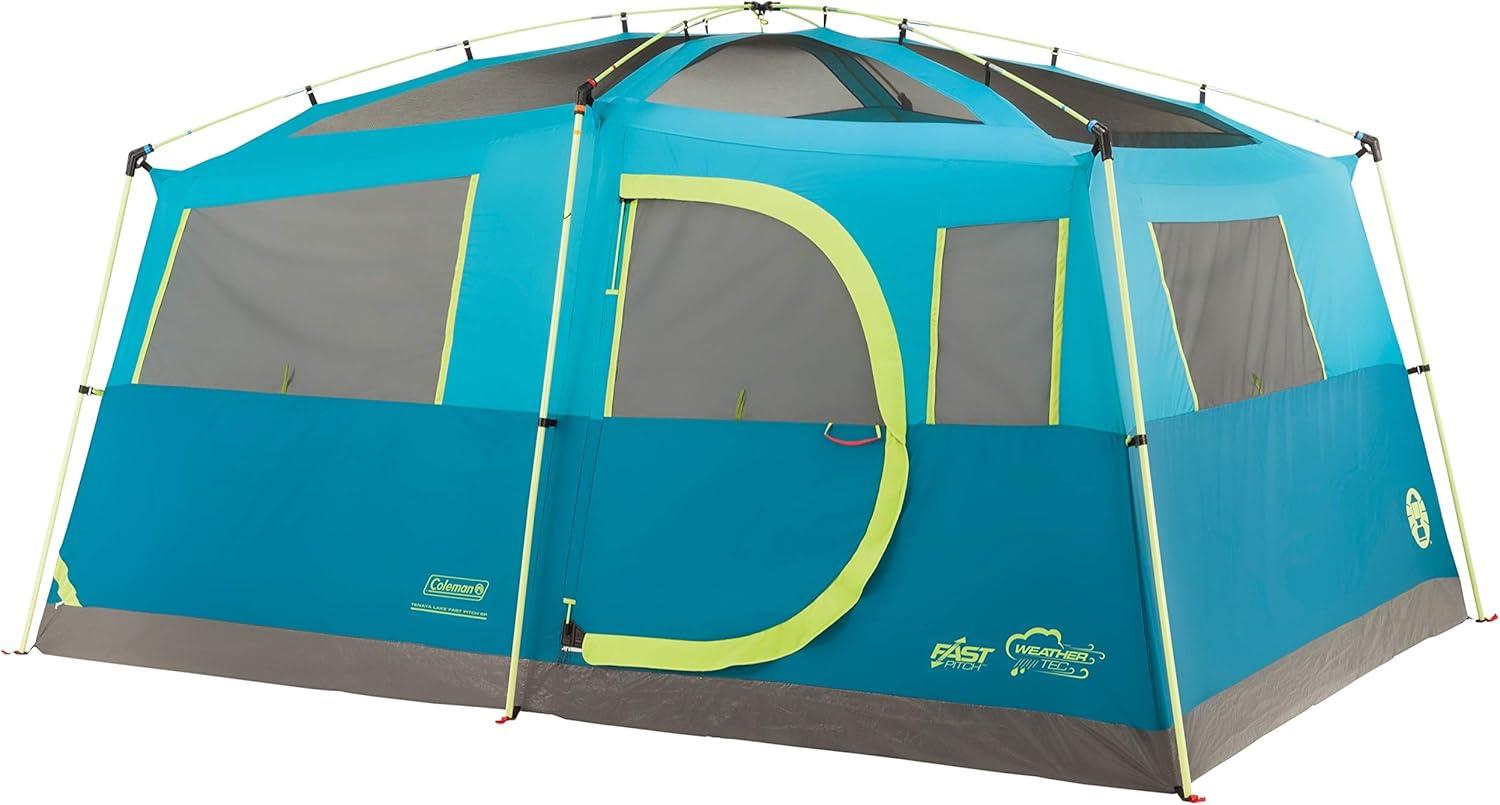 Coleman® 8-Person Tenaya Lake™ Fast Pitch™ Cabin Camping Tent with Closet, Light Blue