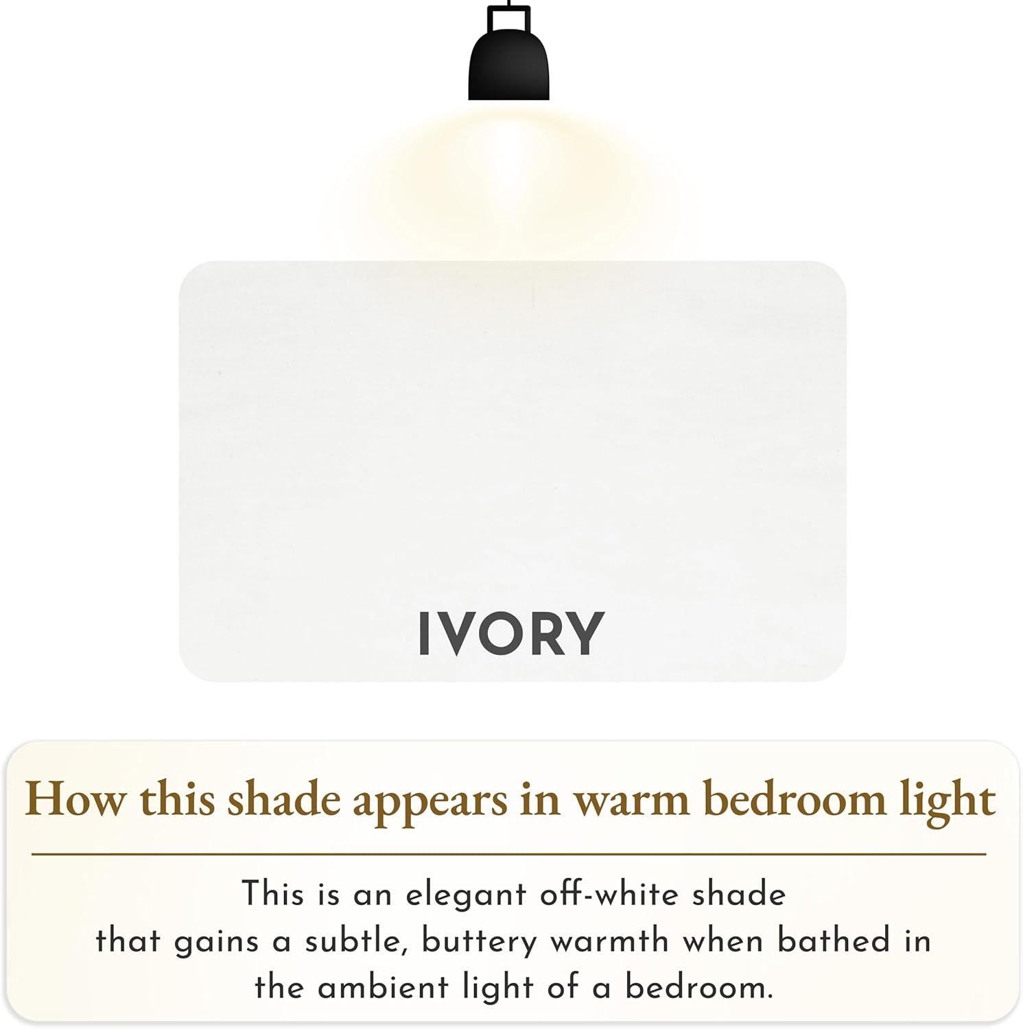 400 Thread Count Pillowcases, 100% Cotton Sateen, Soft & Cooling by California Design Den - Ivory, Standard/Queen Pillowcases