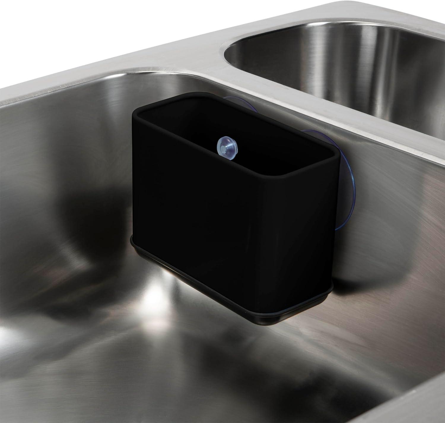 Kitchen Details Suction Sink Caddy in Matte Black