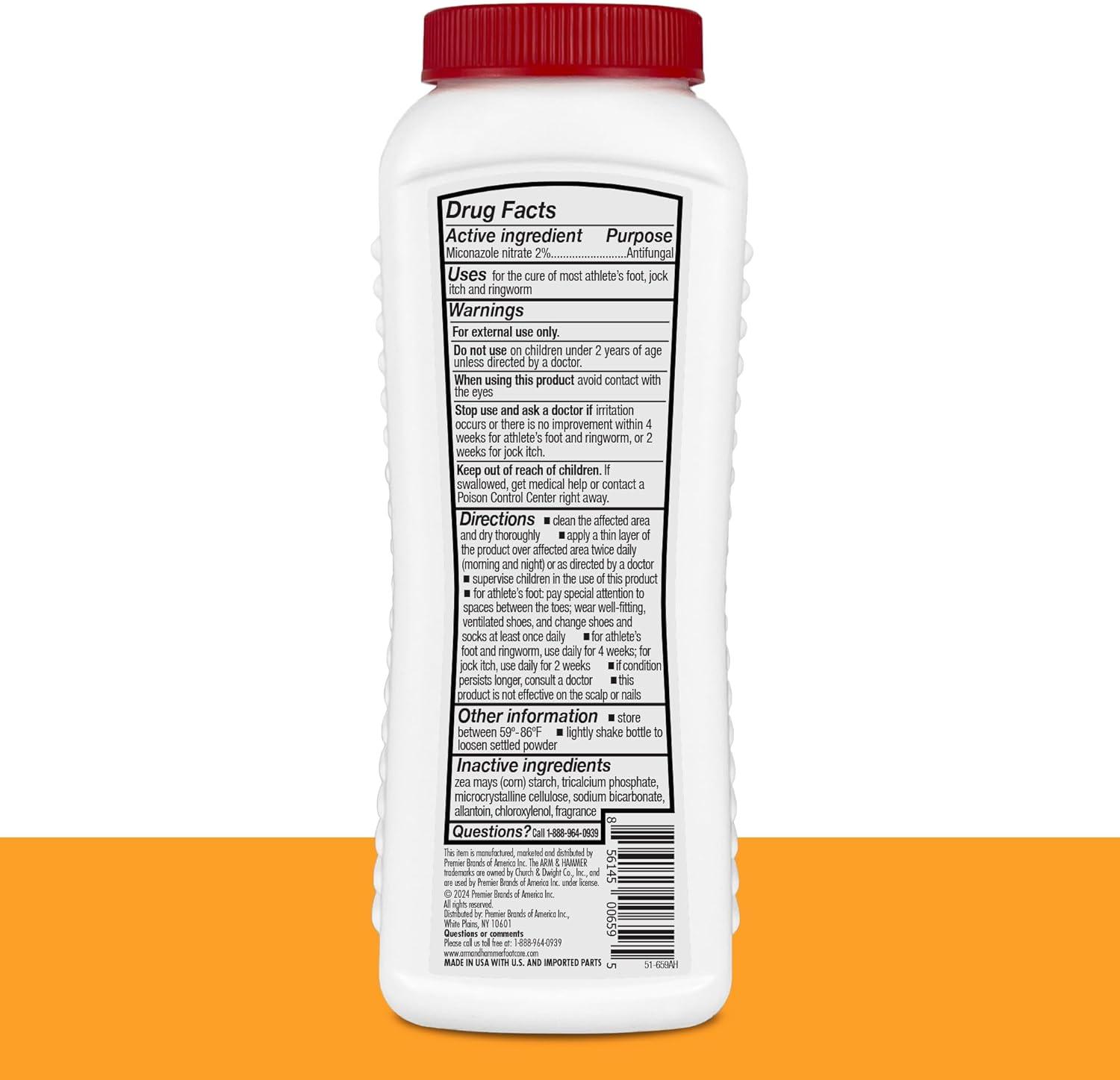 Arm & Hammer Medicated Athlete's Foot Powder - 3.5oz