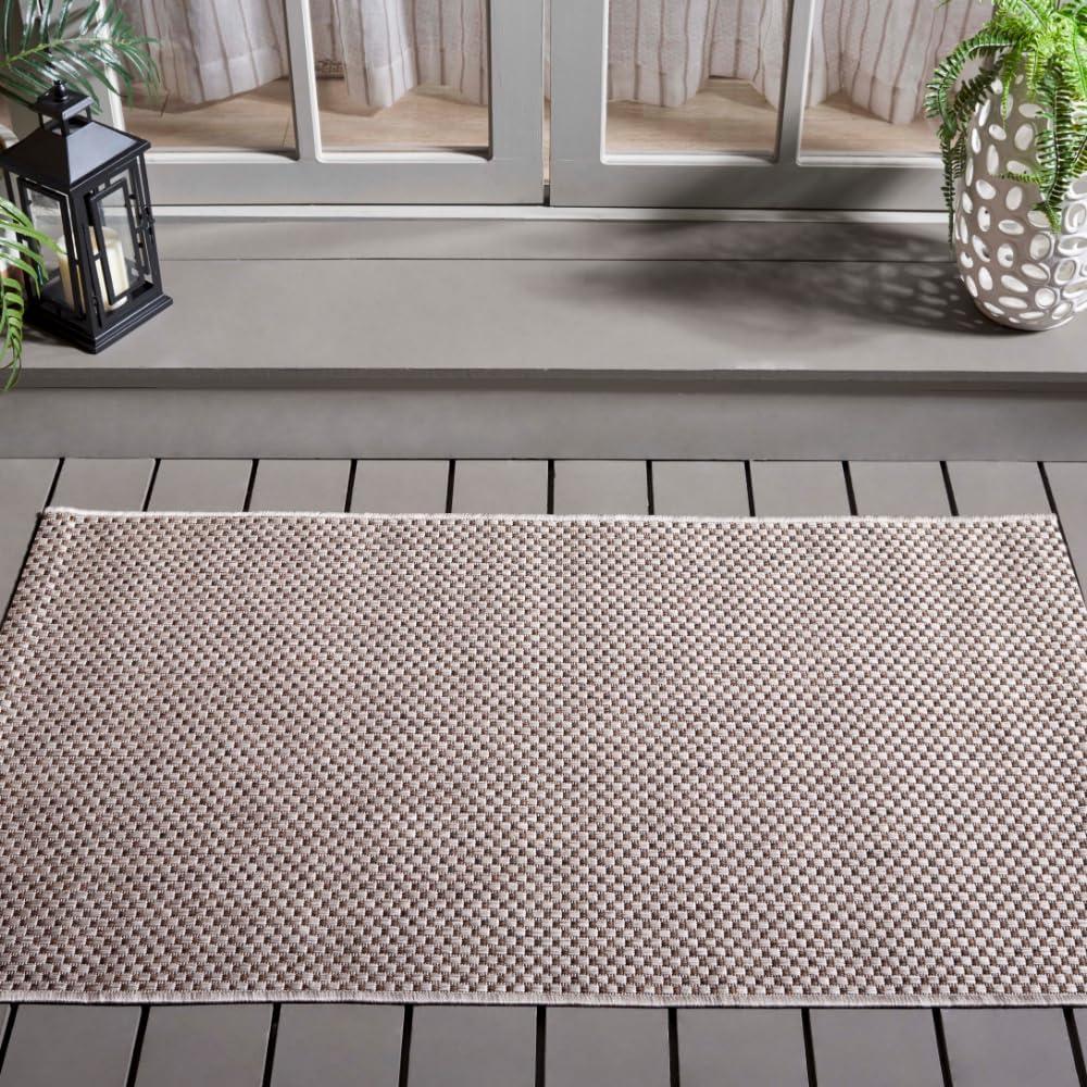 Courtyard CY8521 Power Loomed Indoor/Outdoor Accent Rug - Beige/Brown - 2'7"x5' - Safavieh.
