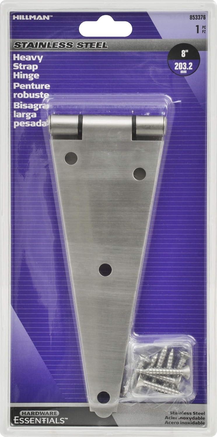 The Hillman GroupThe Hillman Group 853376 8' Heavy Strap Hinge- Stainless Steel 1-Pack