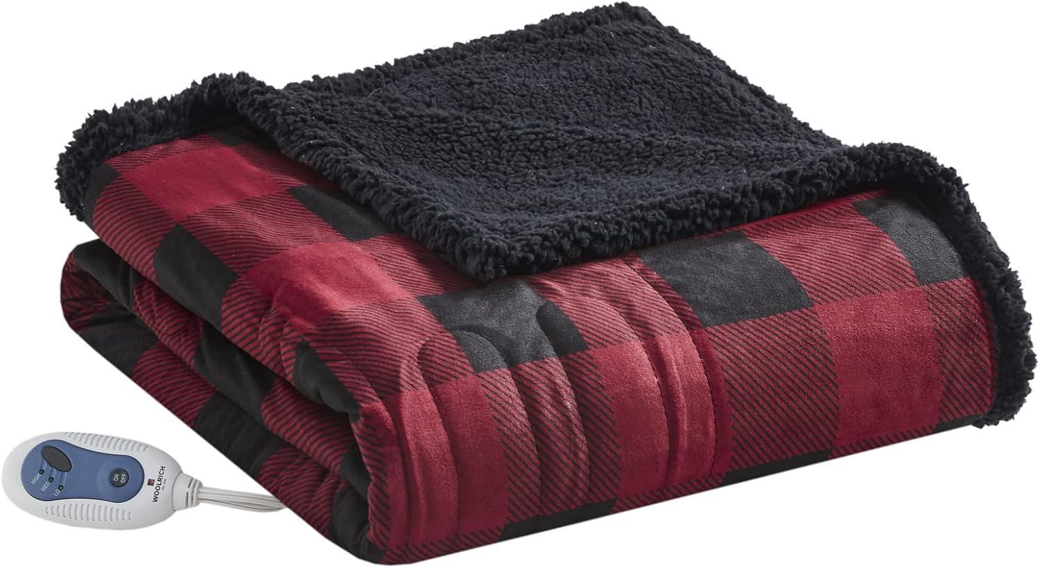 Linden Oversized Mink to Berber Electric Heated Throw Blanket