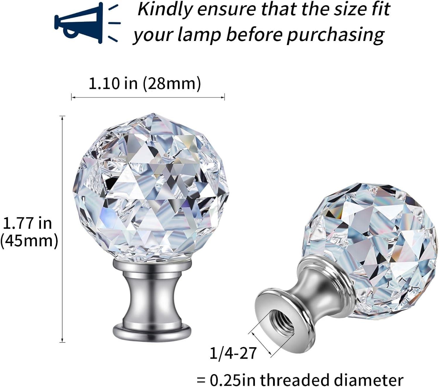 Eeristq 2pcs Lamp Shade Lamp Finial Caps Knob Lamp Decoration for Table Lamp Floor Light