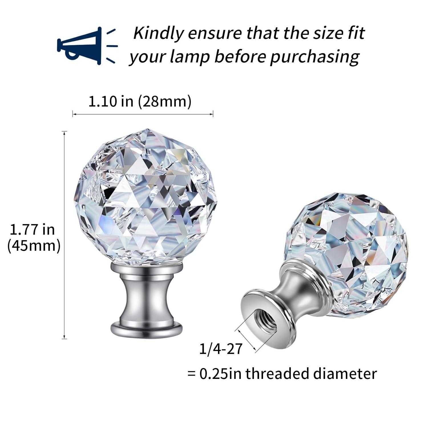 Eeristq 2pcs Lamp Shade Lamp Finial Caps Knob Lamp Decoration for Table Lamp Floor Light